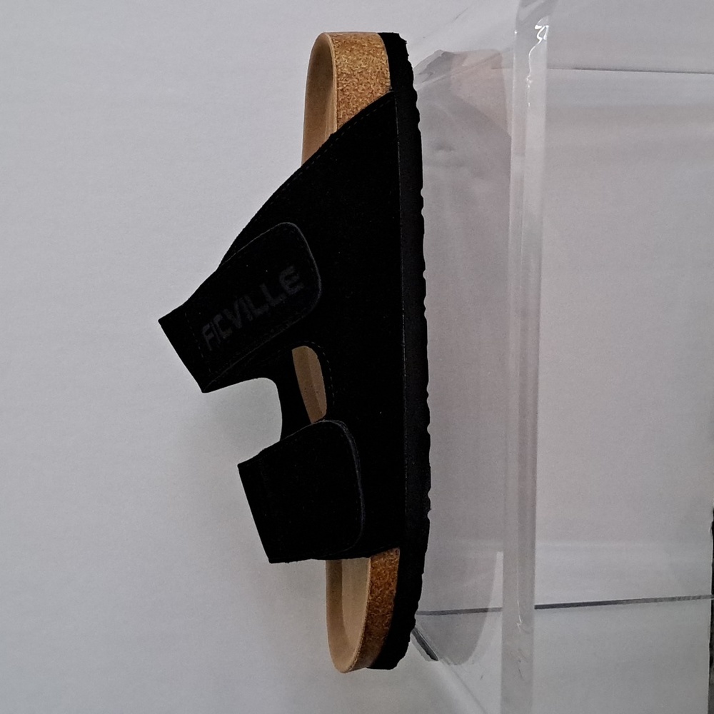NWT Women's Arch Rebound Recovery Sandals (Pitch Black) - FitVille - Picture 3 of 12